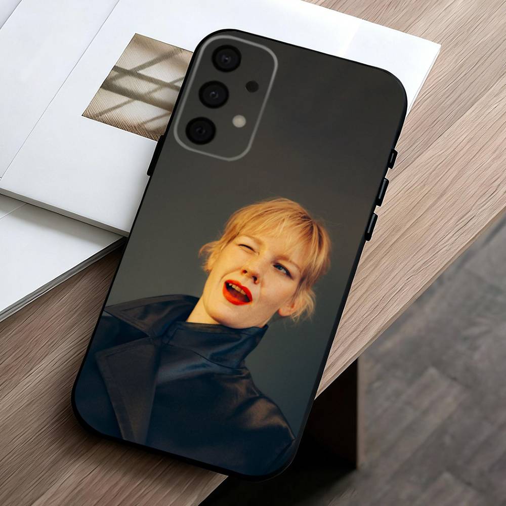 German Actress Sandra Huller   phone Case For Samsung Galaxy A73,A72,A71,A70,A53,A52,A51,Others Soft Black Shell