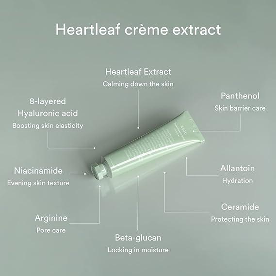 Abib Heartleaf Creme Calming Tube (75ml) / Cooling, Calming care, Hydrating, Moisturizing, Korean Cosmetics, Kbeauty
