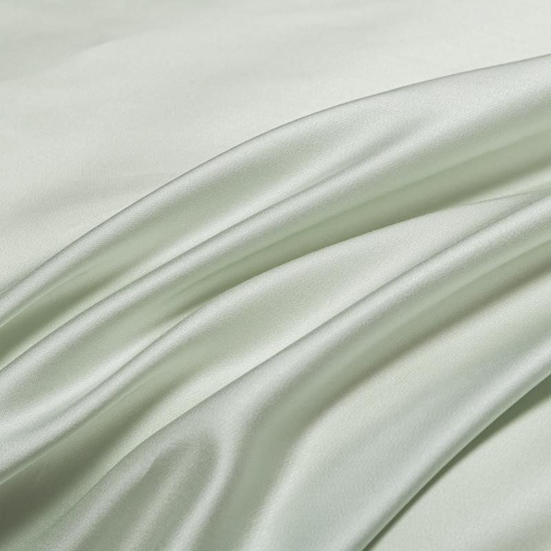 Summer Cooling Ice Silk 4-Piece Bedding Set With Duvet Cover & Fitted Sheet - Machine Washable, Breathable Comfort For Hot Weather