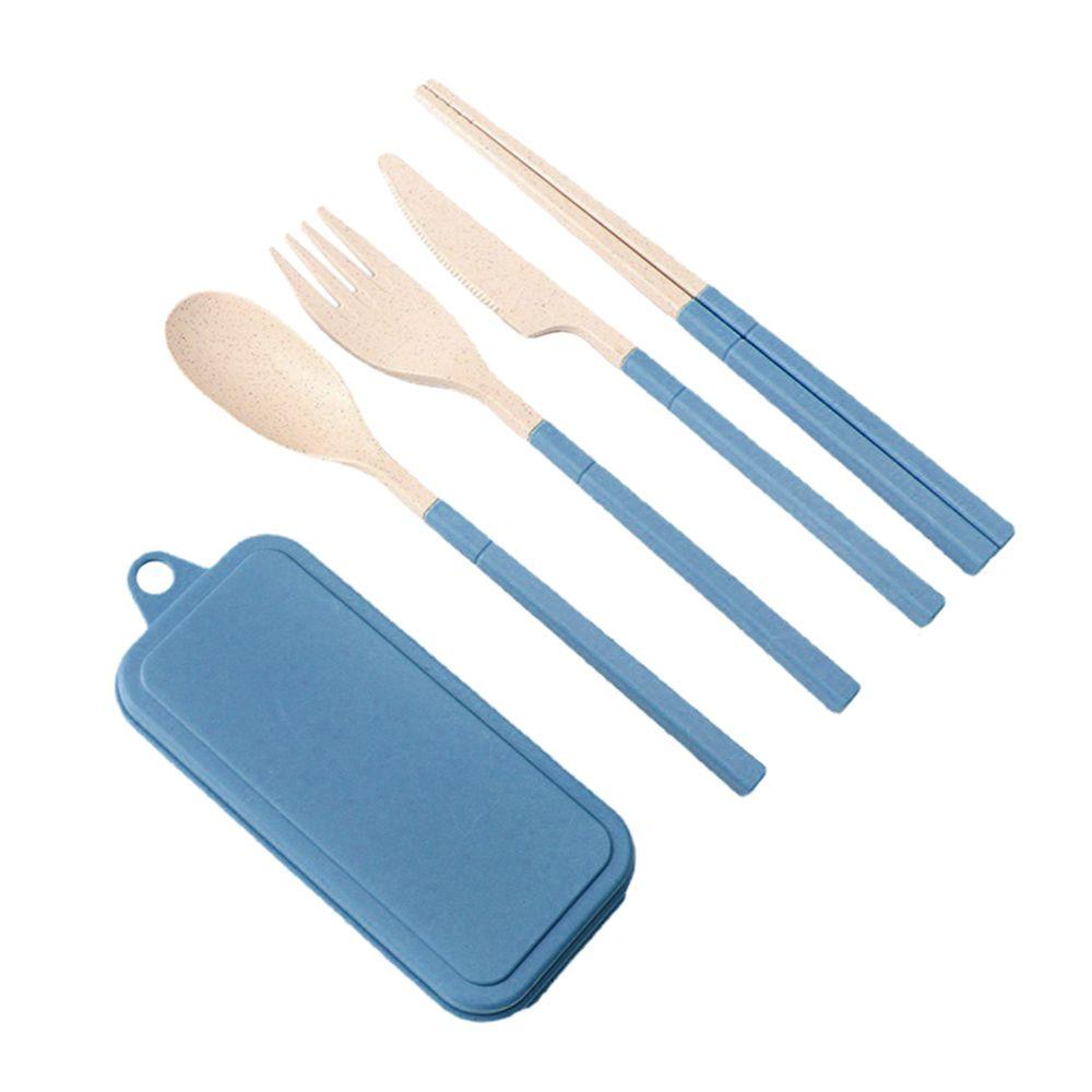 Portable Lunch Box Eco-friendily Wheat Straw Boxes Picnic Storage Box Fruit Container Compartmentalized Lunchbox for Kids Adult