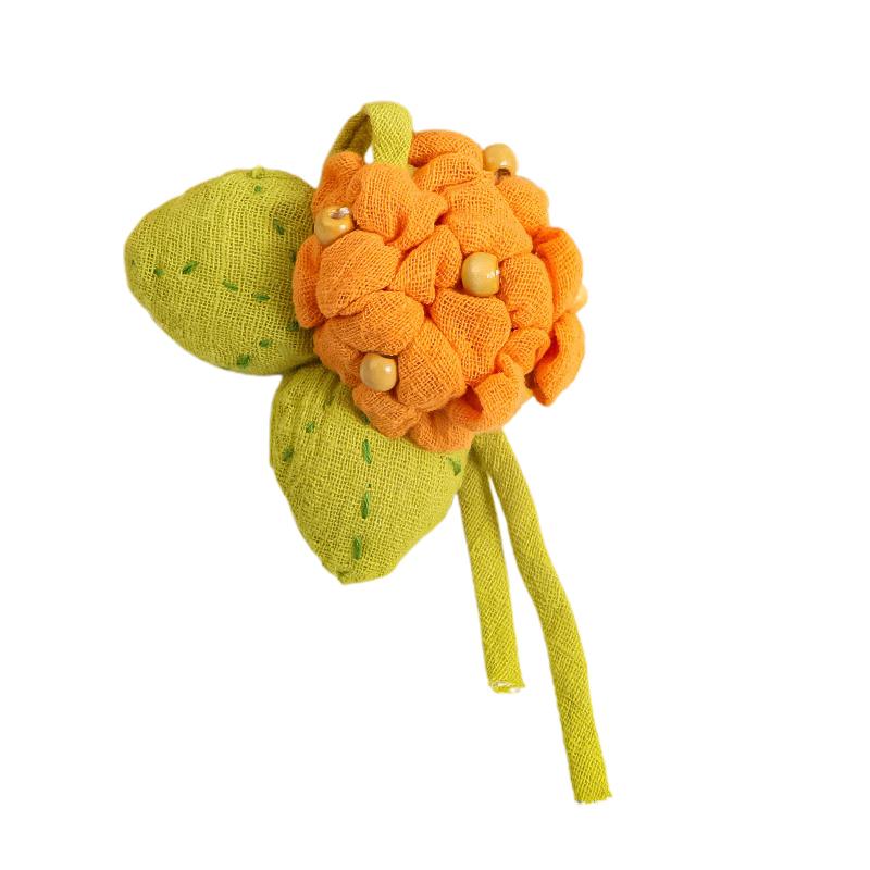 Cotton And Linen Hydrangea Brooch Fabric Three-Dimensional Flower Brooch Cute Diy Handcrafted Accessory