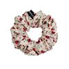Fresh and Light Floral Fabric Hair Band for Loose Braided Hairstyle in Summer - A Stylish Ponytail Hair Accessory Made of Elastic Band.