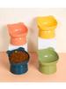 1pc dog bowl, cat bowl, neck protection, cat food bowl, tilted high footed cat bowl, cartoon anti spill pet bowl