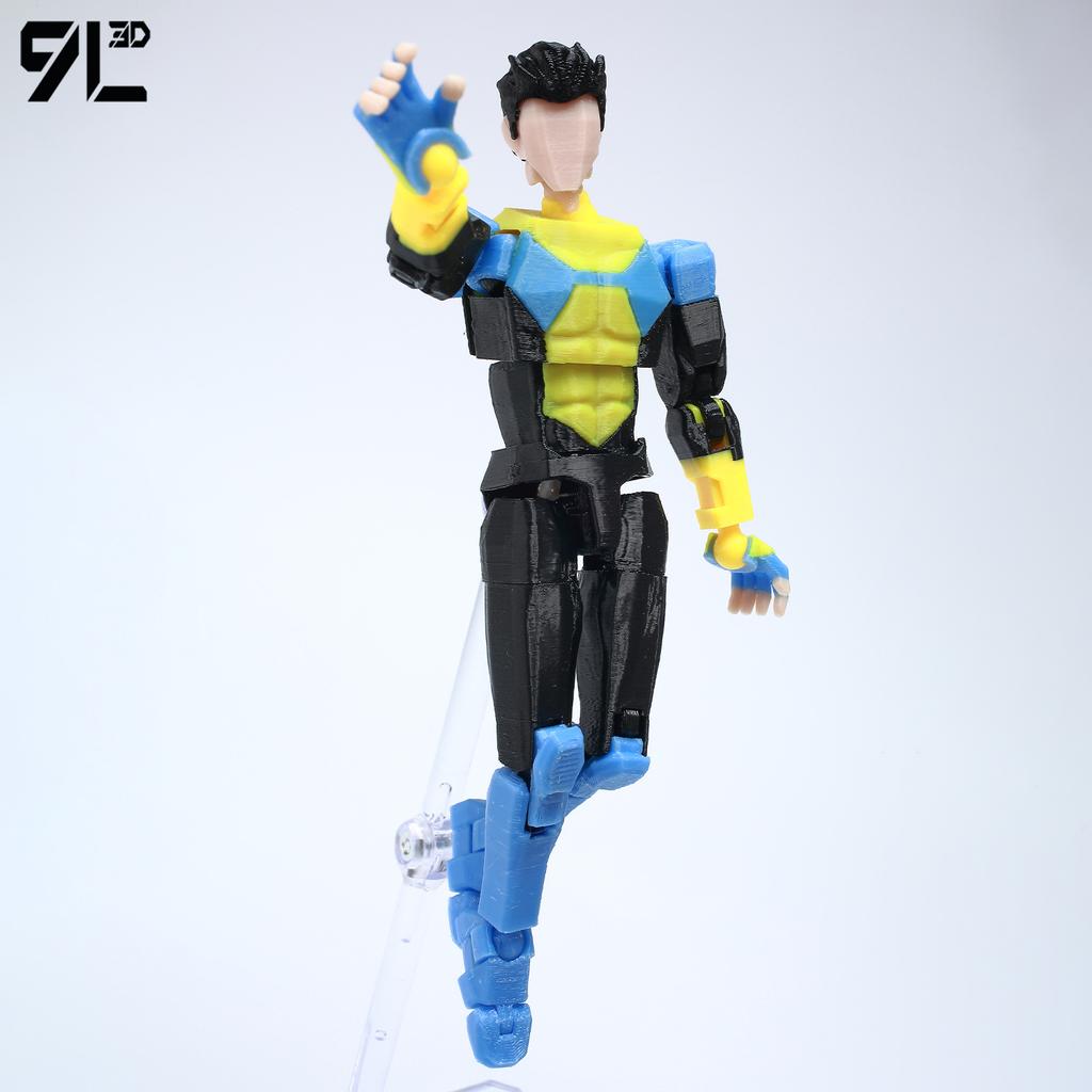 9L3D Printed Invincible Maskless Mark Toys Action Figures Titan13 T13 Dummy 13 Superheroes Multi-Jointed Movable Shapeshift Toys