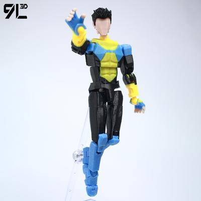 9L3D Printed Invincible Maskless Mark Toys Action Figures Titan13 T13 Dummy 13 Superheroes Multi-Jointed Movable Shapeshift Toys