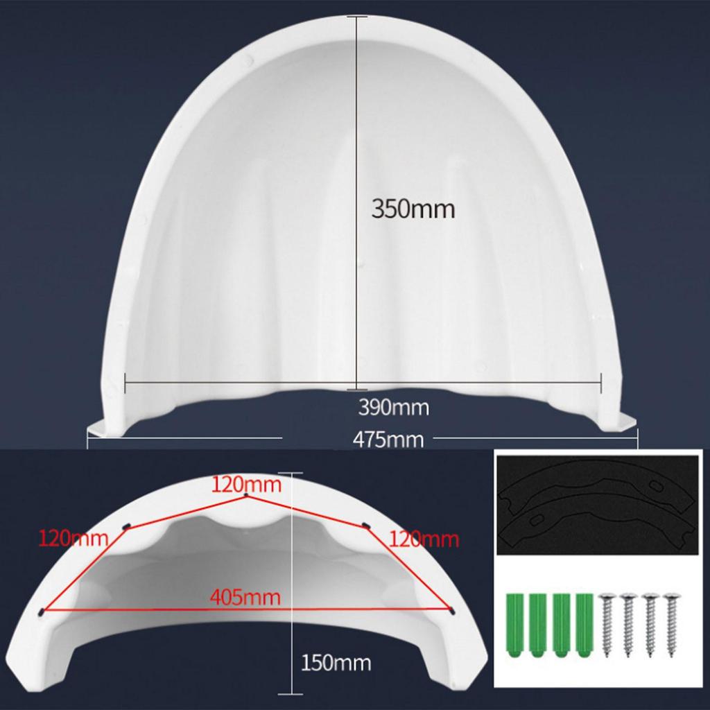 Security Camera Sun Rain Cover Universal Sun Rain Shade Weatherproof Easy To Install Protective Roof for Outdoor Security Camera