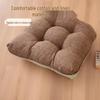 Linen and Velvet Thick Seat Cushion for Dining, Office, or Chair Use