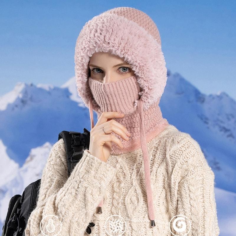 Multifunctional Knitted Hat – Winter Windproof Warm Hat Scarf Mask Triple-Function Design