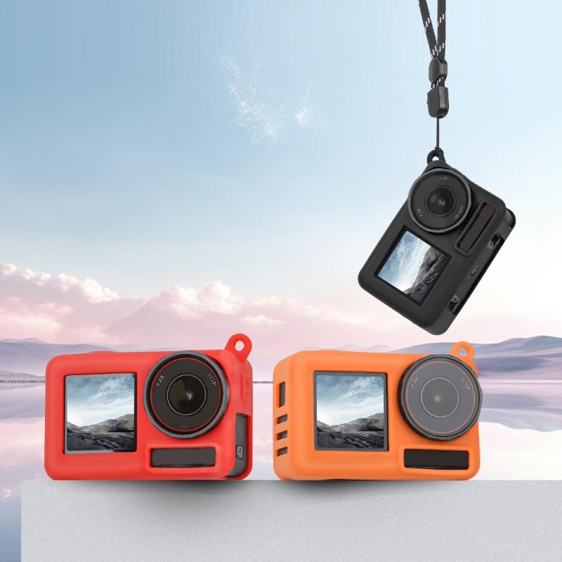 Durability Silicone Case For Action 5Pro Cameras, Easy Grip With Comfortable Lanyard Adventure Sport Camera Accessories
