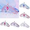 Birthday Gifts Princess Aisha Tiaras Rhinestone Hairpin Children Girls Hair Comb Crystal Crowns