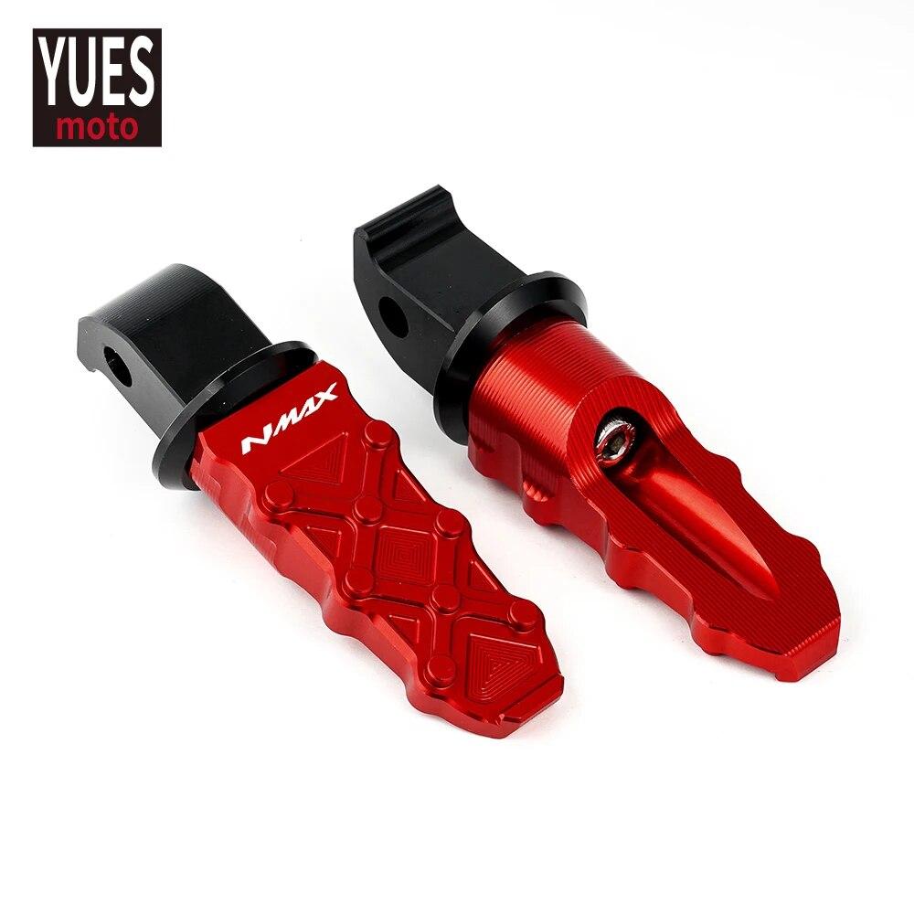 Motorräder Zubehör Hinten Fußrasten stützen Passagier Fußstützen Für Yamaha NMAX155 NMAX 155 125 2015-