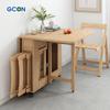 Zhigong Extendable Folding Dining Table Set for Small Apartments
