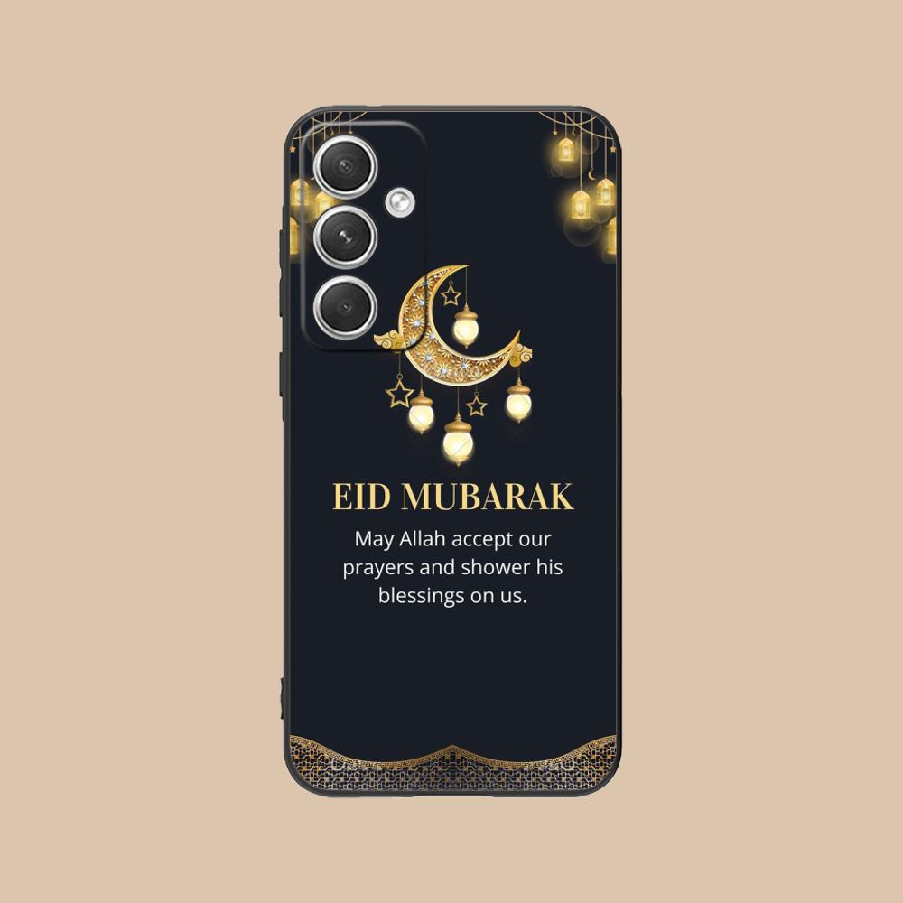 Eid Mubarak Mobile Phone Case for Samsung Galaxy S26 S25 S24 S23 S22 S21 S20 Note20 Plus FE Ultra Colorful Cover Cover Luxury