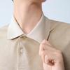 Qipai Printed Ice Sugar Jade Short-Sleeve Polo Shirt