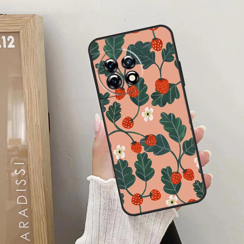 Cute Strawberry Case For OnePlus Nord 5 CE 4 3 2 Lite N20 N30 OnePlus 15 13 12 R 10T 13T 10R 8T 9 10 11 Cover