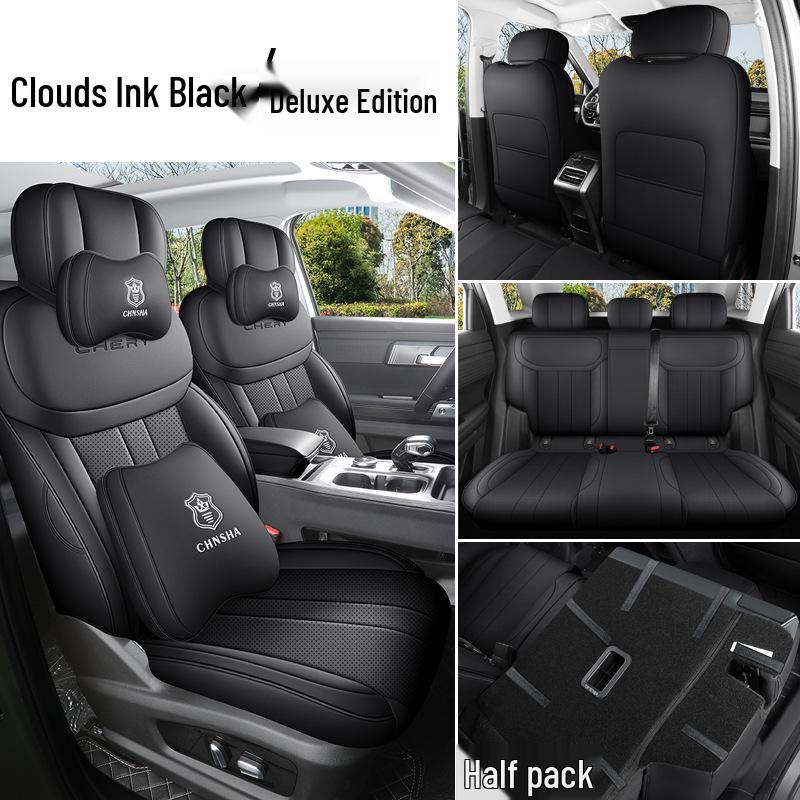 Universal Full Leather Car Seat Cushion for Explore 06 - New Model, Fits Five-Seat, All-Season Use.