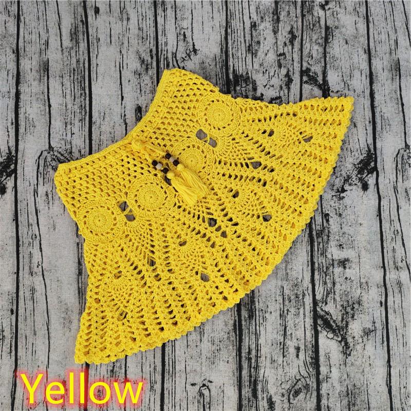 8-Color Handmade Crochet Beach Dress Bikini Cover-Up