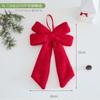 Red Velvet Bow Ornament Christmas Tree Hanging Decor Wedding Party Home Festive Decoration