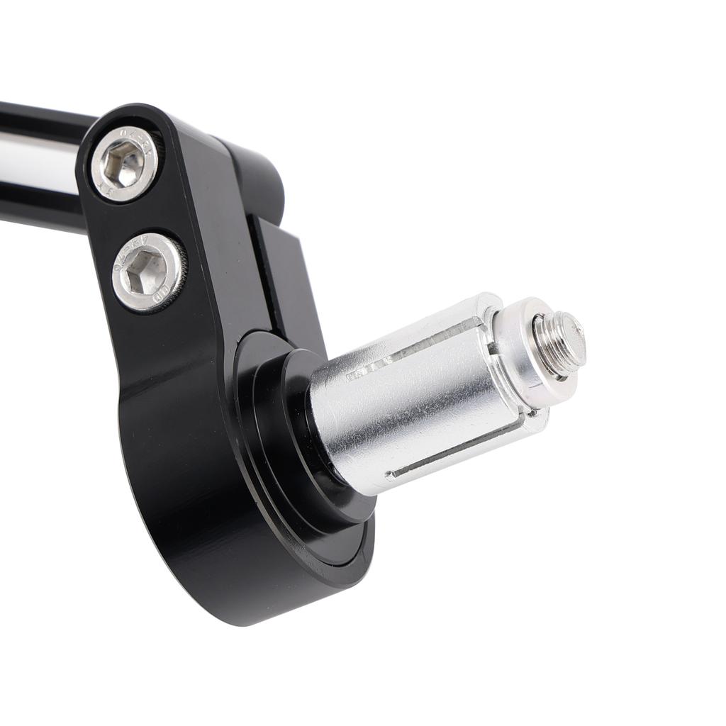 CNC Aluminium Black Bar End Mirror Set 7/8" Universal Fit Rearview Mirrors