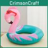 Children's Water Play Animal Pattern Flamingo Inflatable Swimming Seat Ring 0.24mm Pvc Thickness