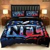 National Football League Muster Bettwäsche Steppdecken-Set Bettdeckenbezug Kissenbezug Heimdekoration Geburtstagsgeschenk (1 * Bettbezug + 2 * Kissenbezug ohne Füllung)