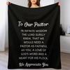 To Our Pastor We Appreciate You Throw Blanket Durable Warm Blanket for Daily Home Use