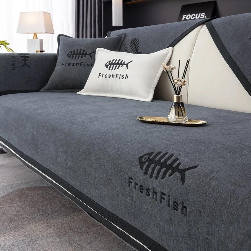 

Нескользящий коврик для дивана из шенилла, чехол для роскошного дивана для гостиной, моющийся угловой диван, подушка для сиденья, полотенце, защитный чехол для дома 30x50cm pillowcase