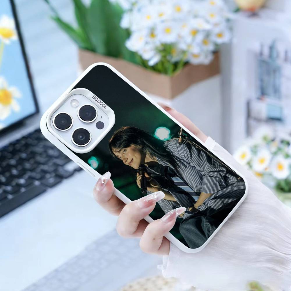 S-Singer B-Billie Eilish  Phone Case For IPhone 16 17 15 14 12 13 Pro Max white Color Shockproof Cover