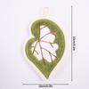 Thickened Plush Kitchen Towel Infusion Shaped Washable Clear Plant Print Hanging Absorbent Towel Household Decorative Towel