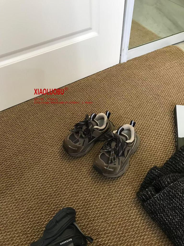 Kids' Cotton-Lined Retro Sneakers - Unisex Winter 2025 Casual Sports Shoes