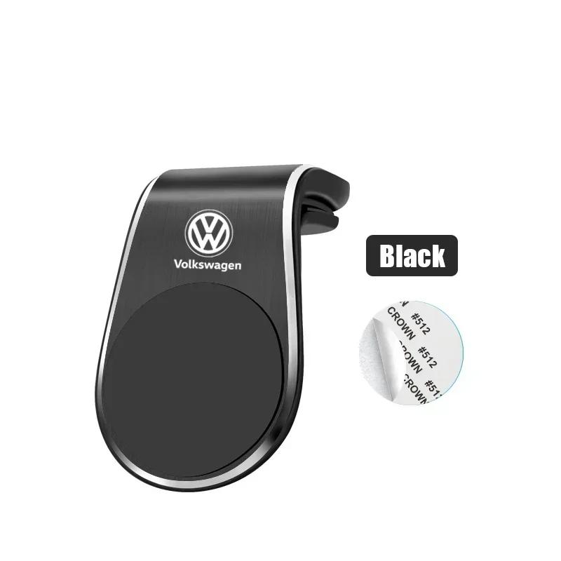 

1Pcs Magnetic Car Emblem Phone Holder 360 Rotation Bracket For Volkswagen ArteonPolo Golf R-Line Tiguan GTI R Magotan T-ROC T5 чёрный