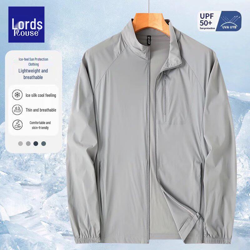 Luozi Men s Summer Ice Silk UV Protection Jacket 5XL
