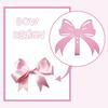 4 Pcs Metal Bow Knot Hooks Wall Door Hanger Towel Hooks Coat Hanger Decorative Holder for Home Bathroom Living Room (Pink)