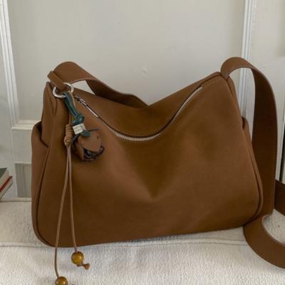 Retro and Simple Underarm Dumpling Bag for Commuting, Single-shoulder Hand-held Crossbody Bag