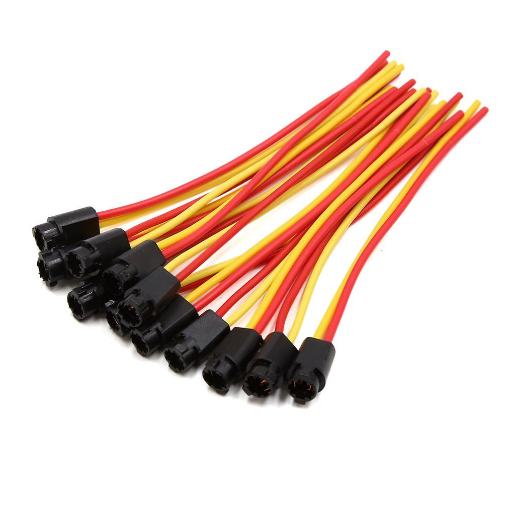 2/3/4/5/10Pcs T5 Panel Light Lamp Bulb Dashboard Indicator Extension Wire Harness Socket Connector for Car T5 Light Socket