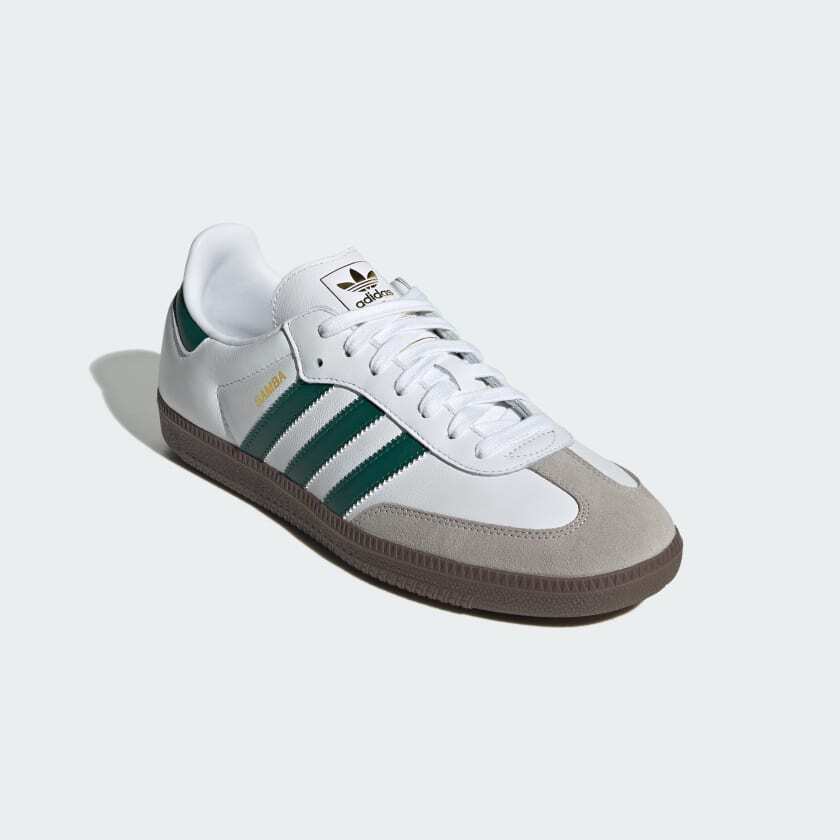 JH8797 Adidas Originals Samba OG Cloud White Collegiate Green Clear Granite (Men
