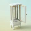 1PC Simulation Glass Cabinet Cupboard Model Dollhouse Miniature Storage Cabinet Furniture Living Room Decor Toy Dollhouse