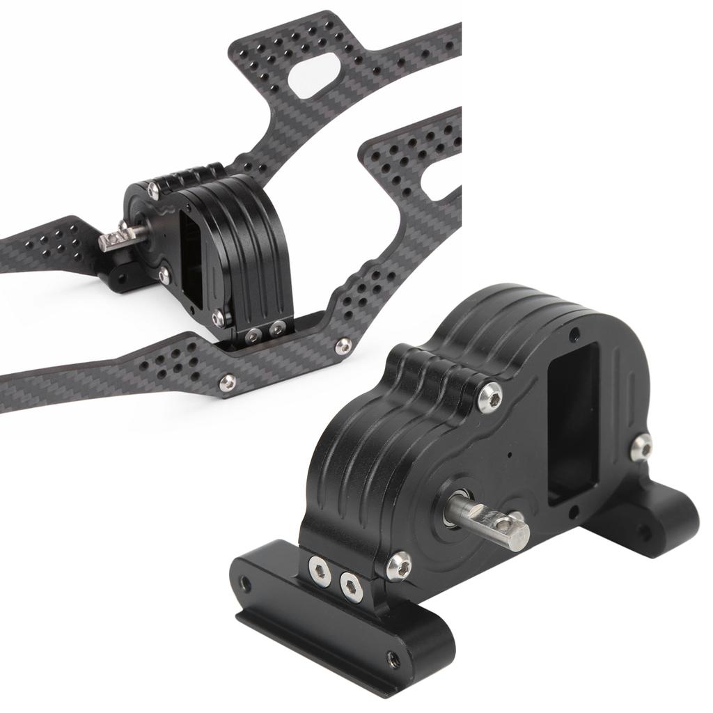 Metal Transmission Gearbox Aluminum Alloy Easy Assembly Steel Bearing LCG Chassis Gearbox for LCG 1/10 RC Crawler Truck