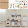 Wooden Pretend Play Kitchen Set: Fruit Cutting Toys for Kids' Birthday Gift