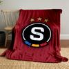 Logo with S and Three Stars Design print blanket soft and cozy perfect for the living room bed sofa or a nap,gift