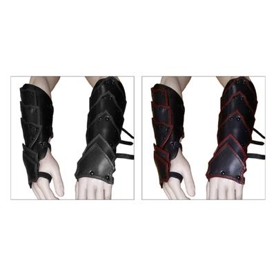Gotischer Armschutz Verstellbar Cosplay Mittelalterliche Armstulpen Armband für Männer Frauen Vintage Rollenspiel Party Rüstung Armschienen