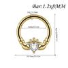 1PC Stainless Steel Septum Clicker Ring Skull Vine Design Daith Piercing Ring  Nose Piercing