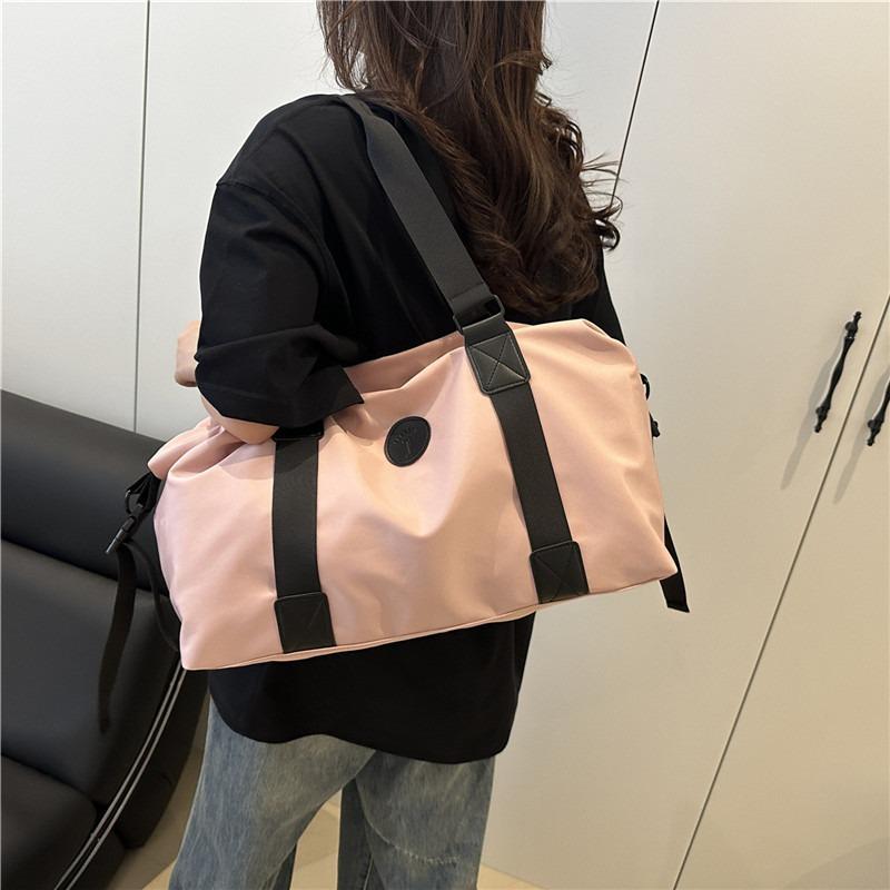 Lightweight Solid Color Large-capacity Storage Bag Sports Going Out Casual Versatile Simple Portable Shoulder Messenger Bag Women