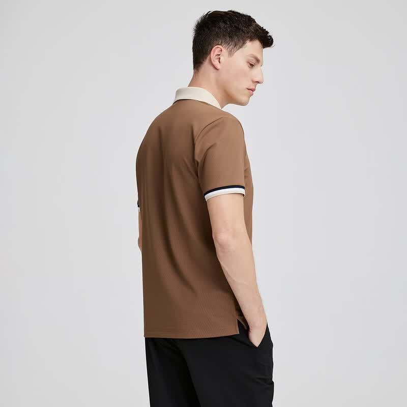 Navigare Men's Casual Lightweight Short-Sleeve Polo Shirt
