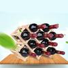 Foldable Wooden Red Wine Rack Beer Adjustable Household Frame Home Bar Wine Display Stand Home Decor