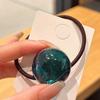2Pcs Women Hair Ropes Transparent Jelly Ball Design High Elasticity Hair Ties No