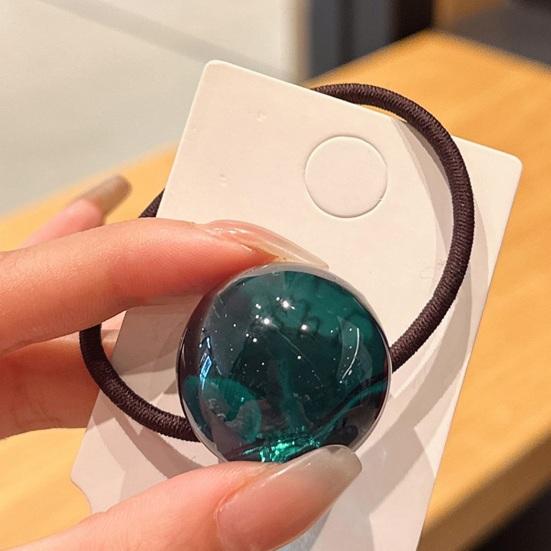 2er-Pack transparente Haargummis im Jelly-Ball-Design, hochelastisch, schonend für Pferdeschwänze und Haarknoten.