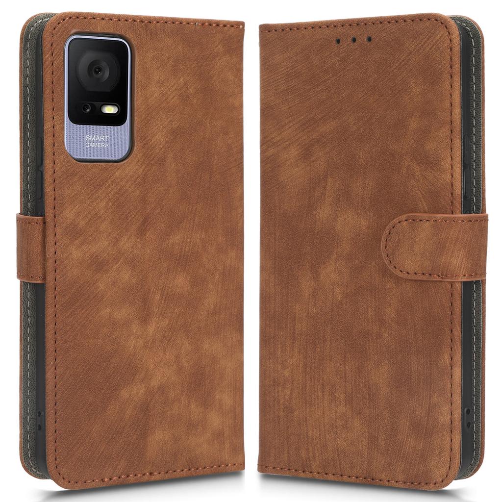 Für TCL 405 T506D/406/408 Telefon Lederhülle RFID-Blockierung Ständer Brieftasche Handyhülle