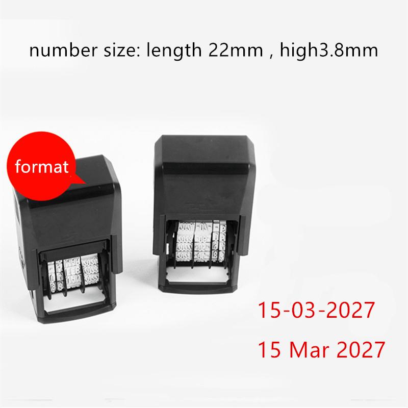 Portable Self-inking Date Stamp Adjustable Date For Supermarket Store School Bank Office Manufacture Qualified Stamps