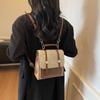 Retro Texture Portable Backpack Women's Autumn and Winter Niche Single Shoulder Messenger Bag Small Backpack
